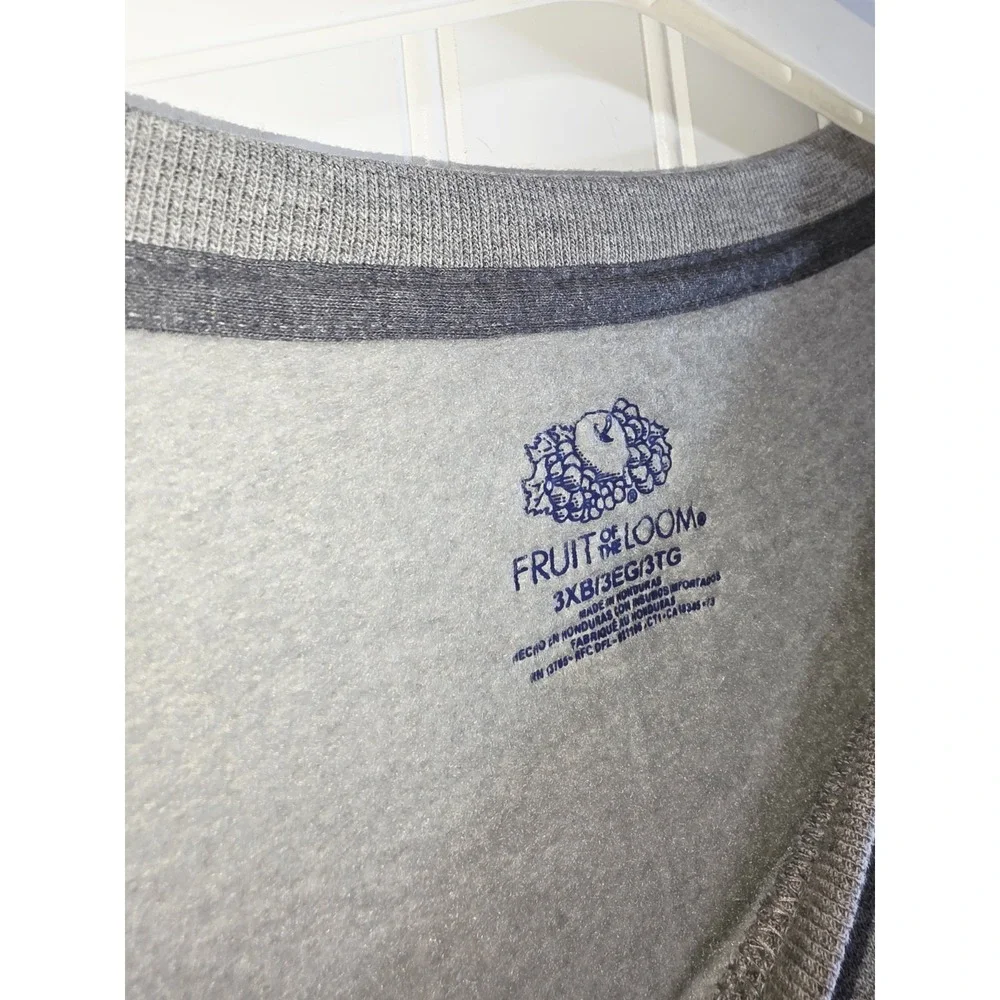 Fruit Of The Loom Big & Tall Gray Sweatshirt Sz 3XB